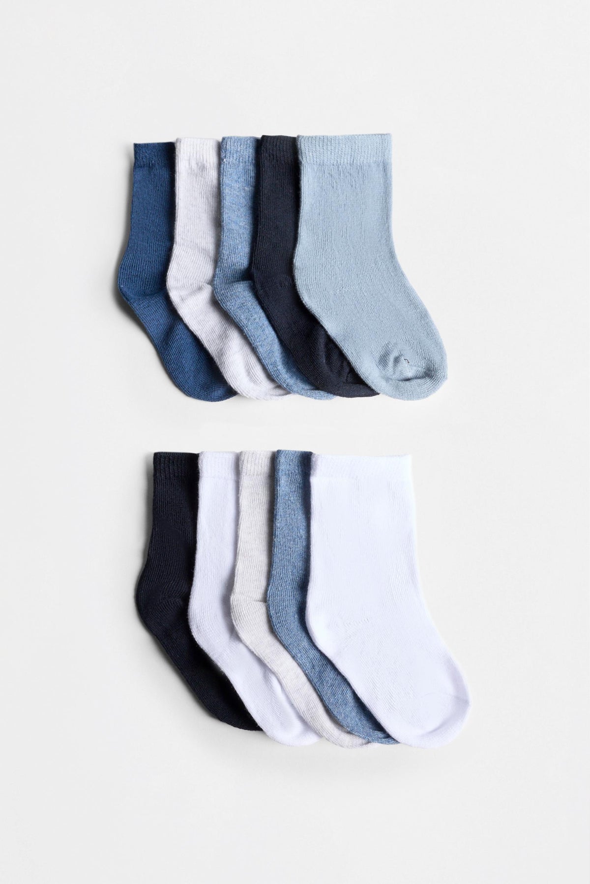 Plain long socks (10-pack)