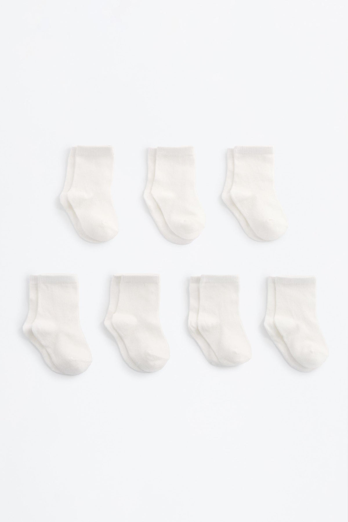 Plain long socks (7-pack)