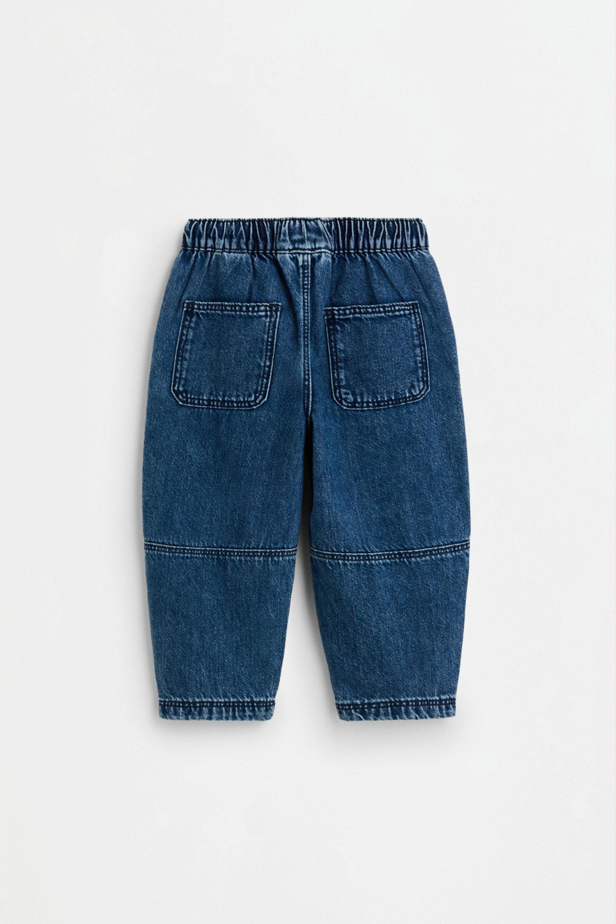 Barrel-leg jogger jeans