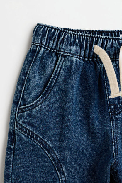 Barrel-leg jogger jeans