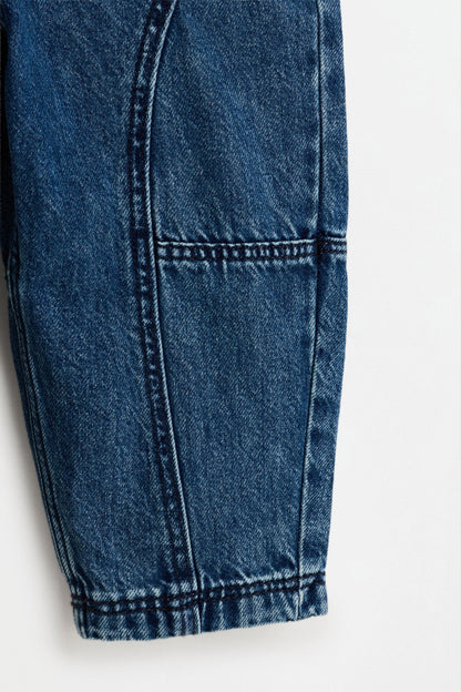 Barrel-leg jogger jeans