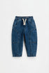 Barrel-leg jogger jeans - DARK BLUE / 12-18 months