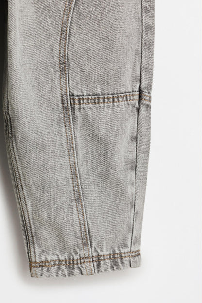 Barrel-leg jogger jeans