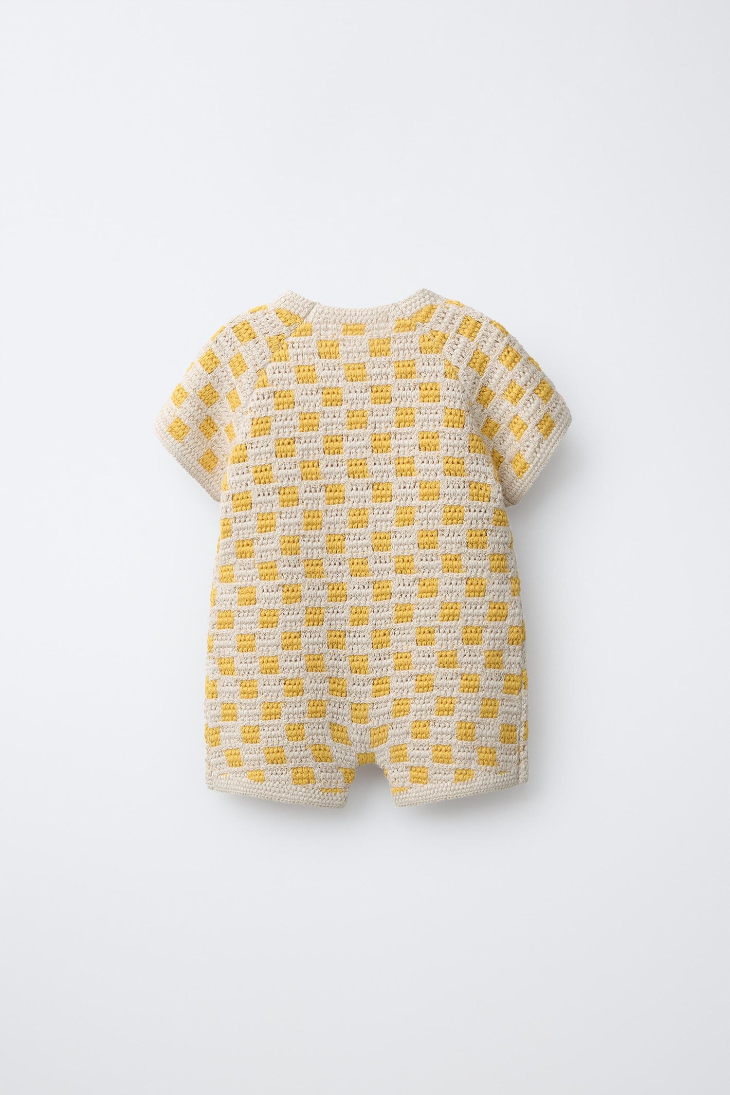 CHECK SHORT ROMPER