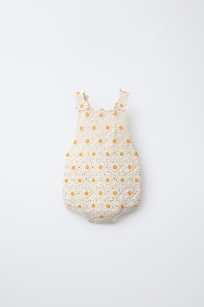 PLAIN CROCHET DAISY ROMPER