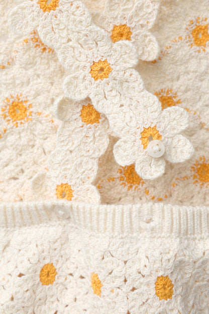 PLAIN CROCHET DAISY ROMPER