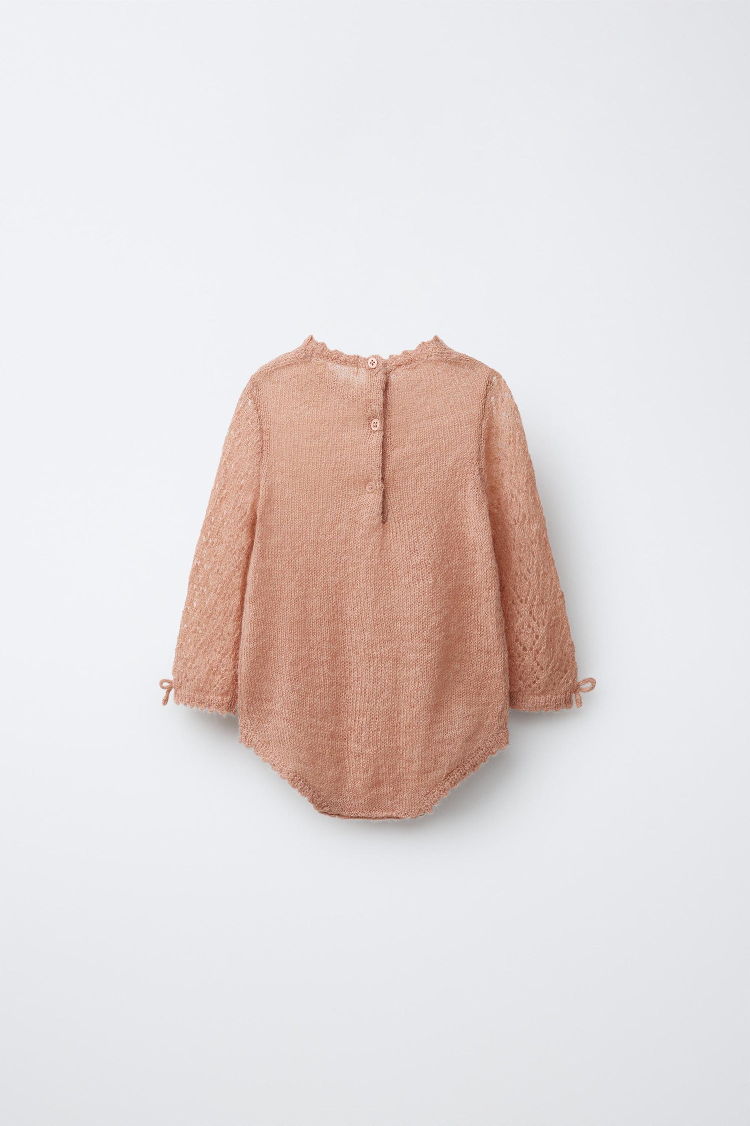 CUTWORK KNIT ROMPER