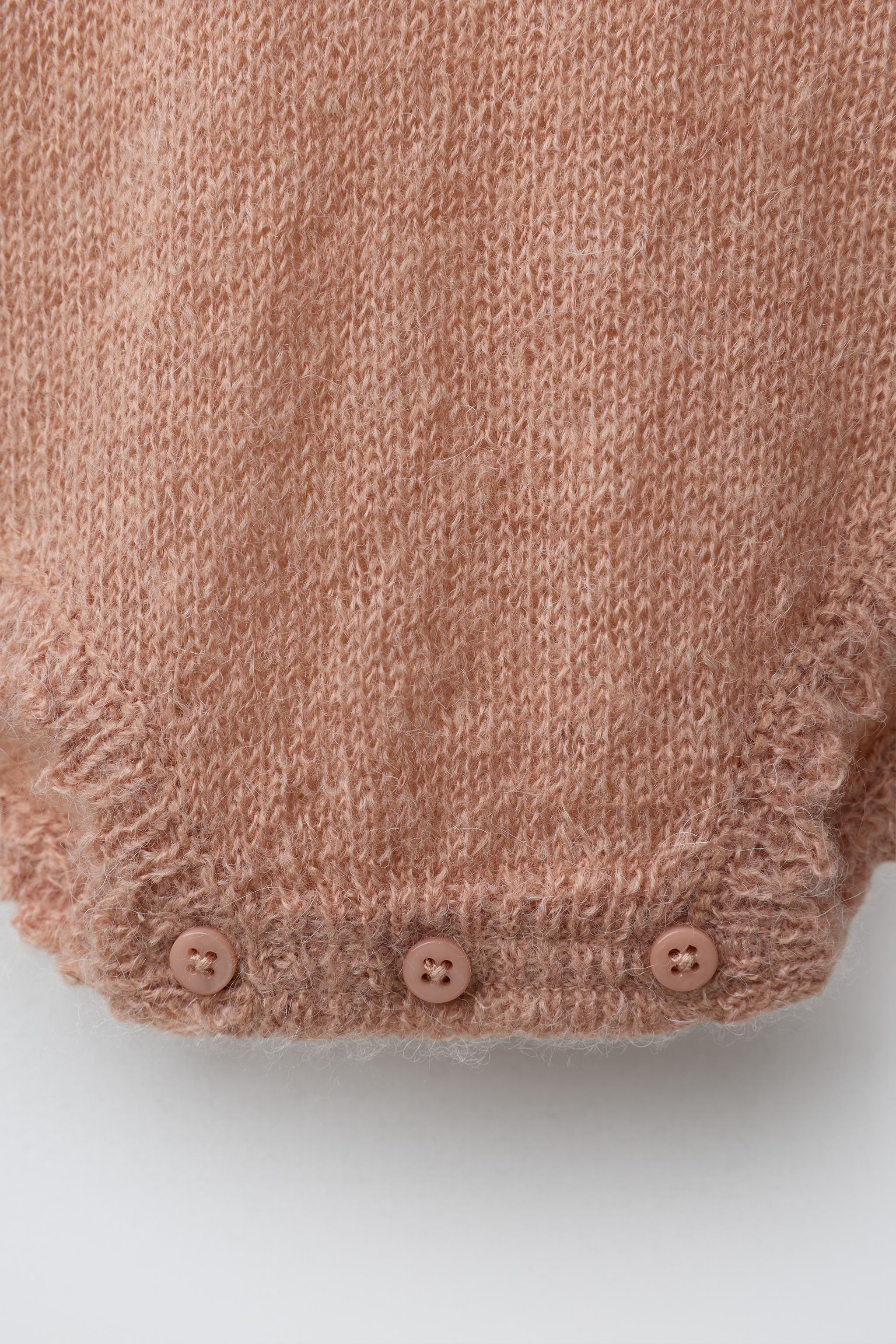 CUTWORK KNIT ROMPER