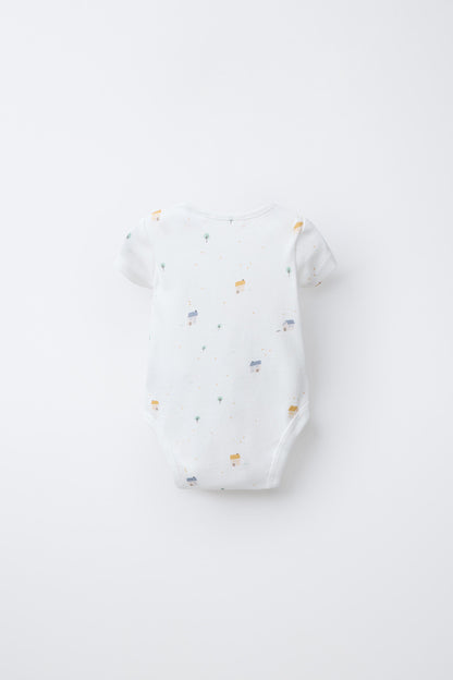 5-PACK OF HOUSE PRINT BODYSUITS