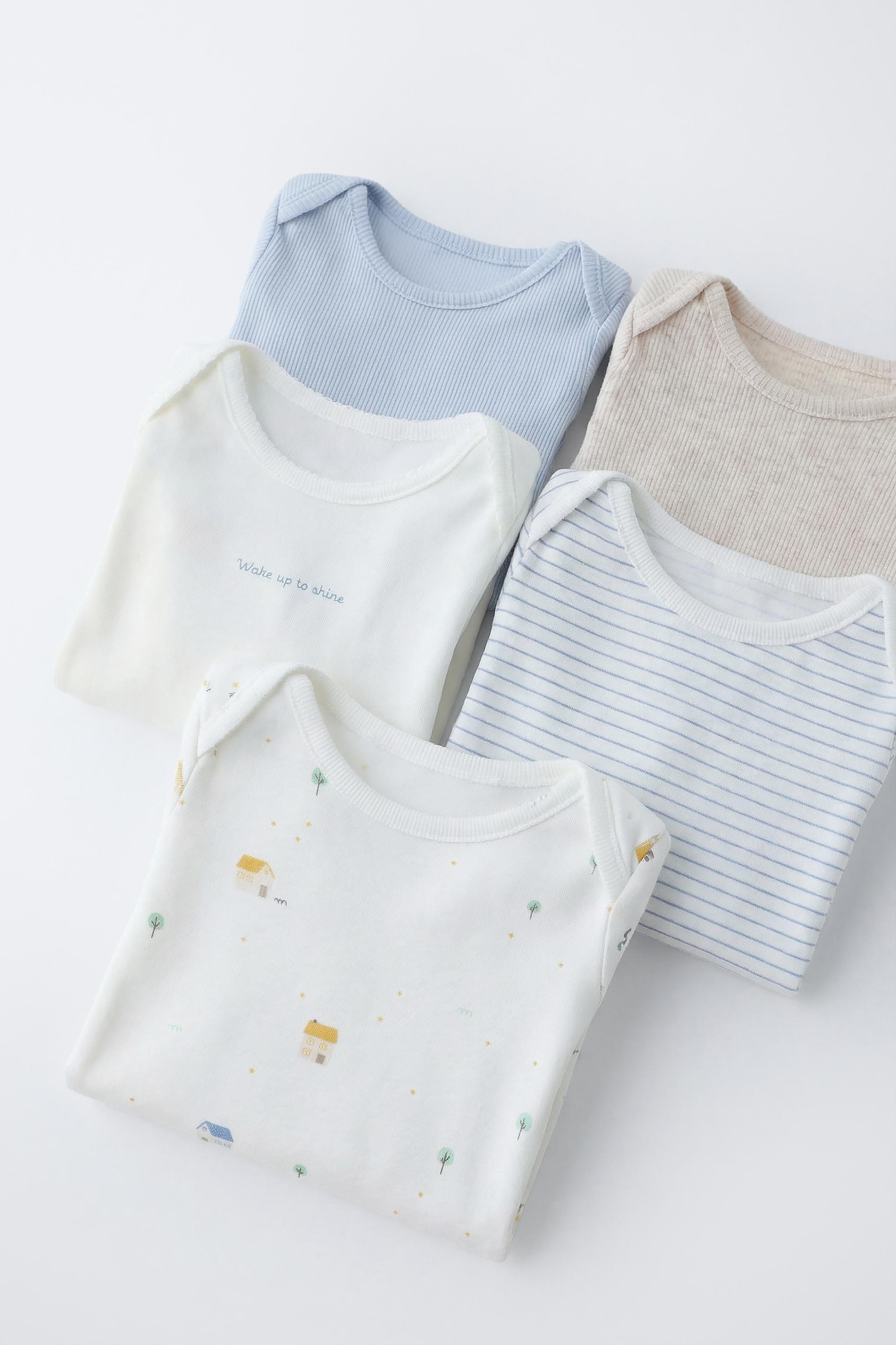 5-PACK OF HOUSE PRINT BODYSUITS