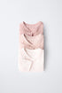 3-PACK OF KIMONO NECK FLORAL BODYSUITS - Pink / 0-0 months (50 cm)