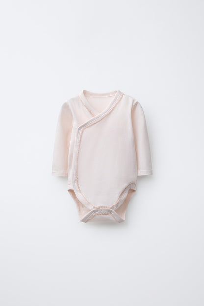 3-PACK OF KIMONO NECK FLORAL BODYSUITS