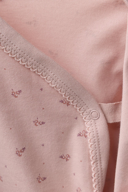 3-PACK OF KIMONO NECK FLORAL BODYSUITS