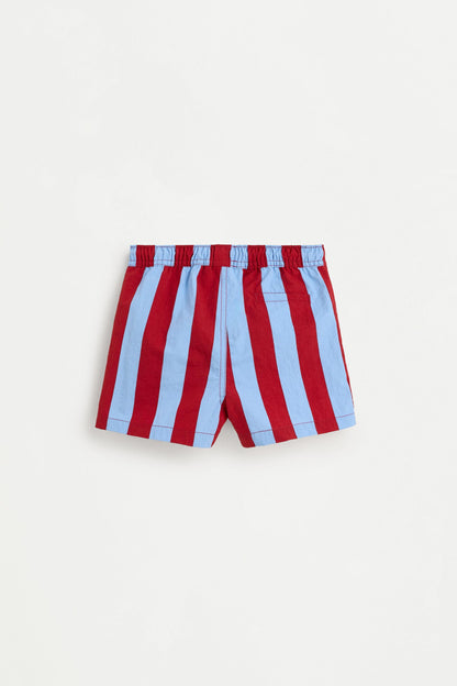 Baby Boy | Burgundy striped swim shorts