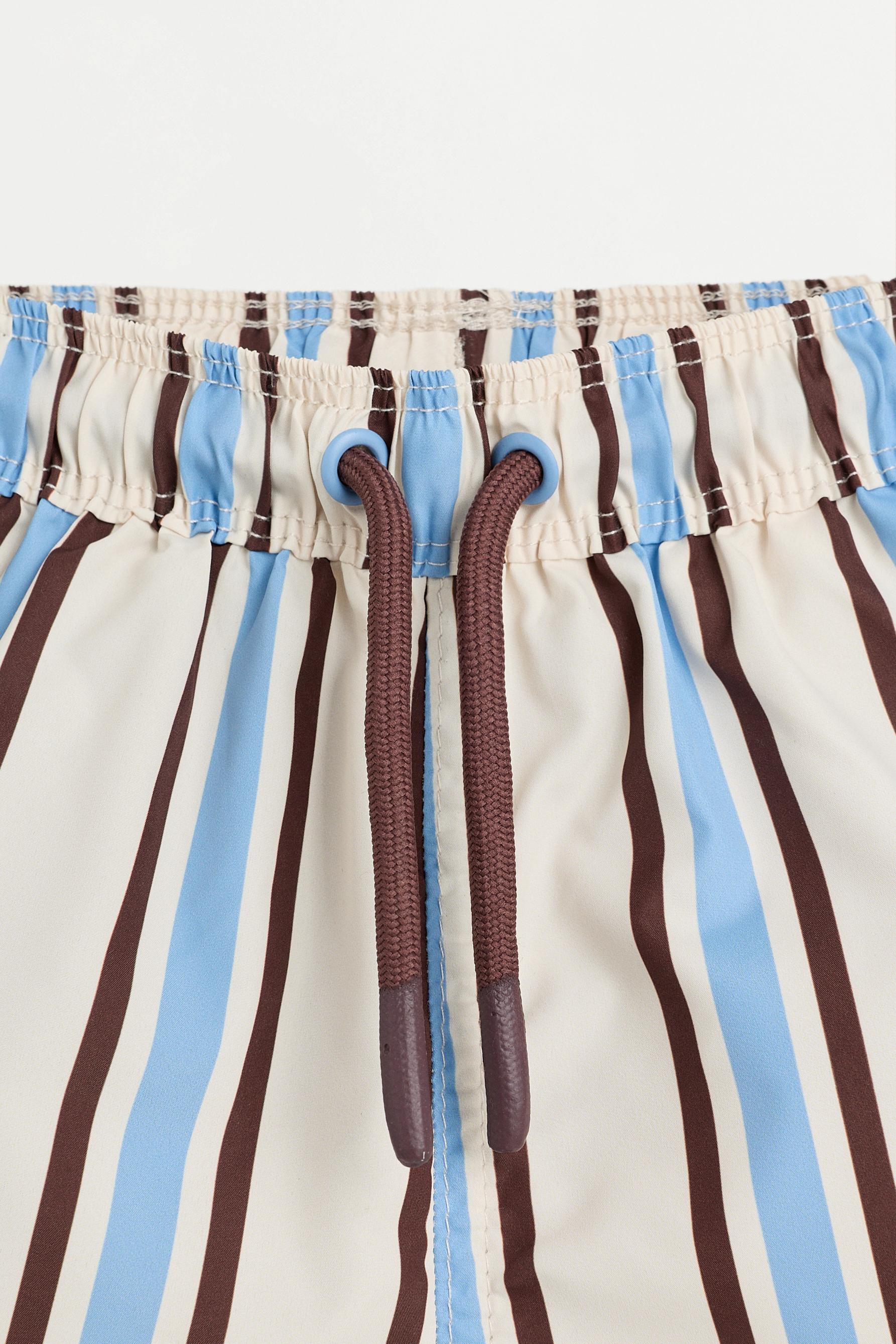 Baby Boy | Brown stripe swim shorts