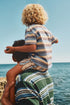 Baby Boy | Brown stripe swim shorts