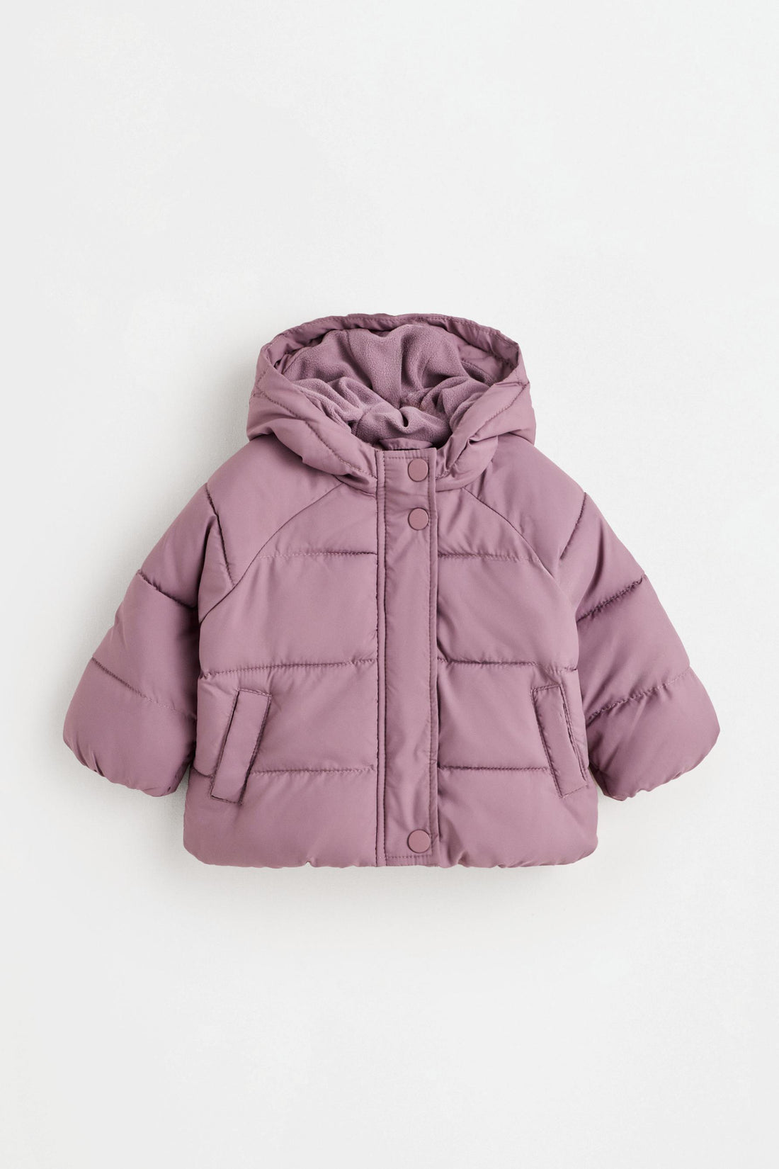 Quilted jacket - MAUVE / 1-3 months