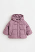 Quilted jacket - MAUVE / 1-3 months
