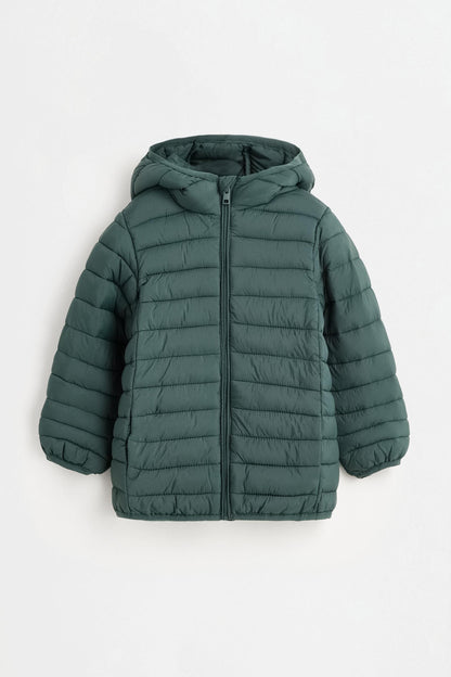 Lightweight quilted hooded jacket