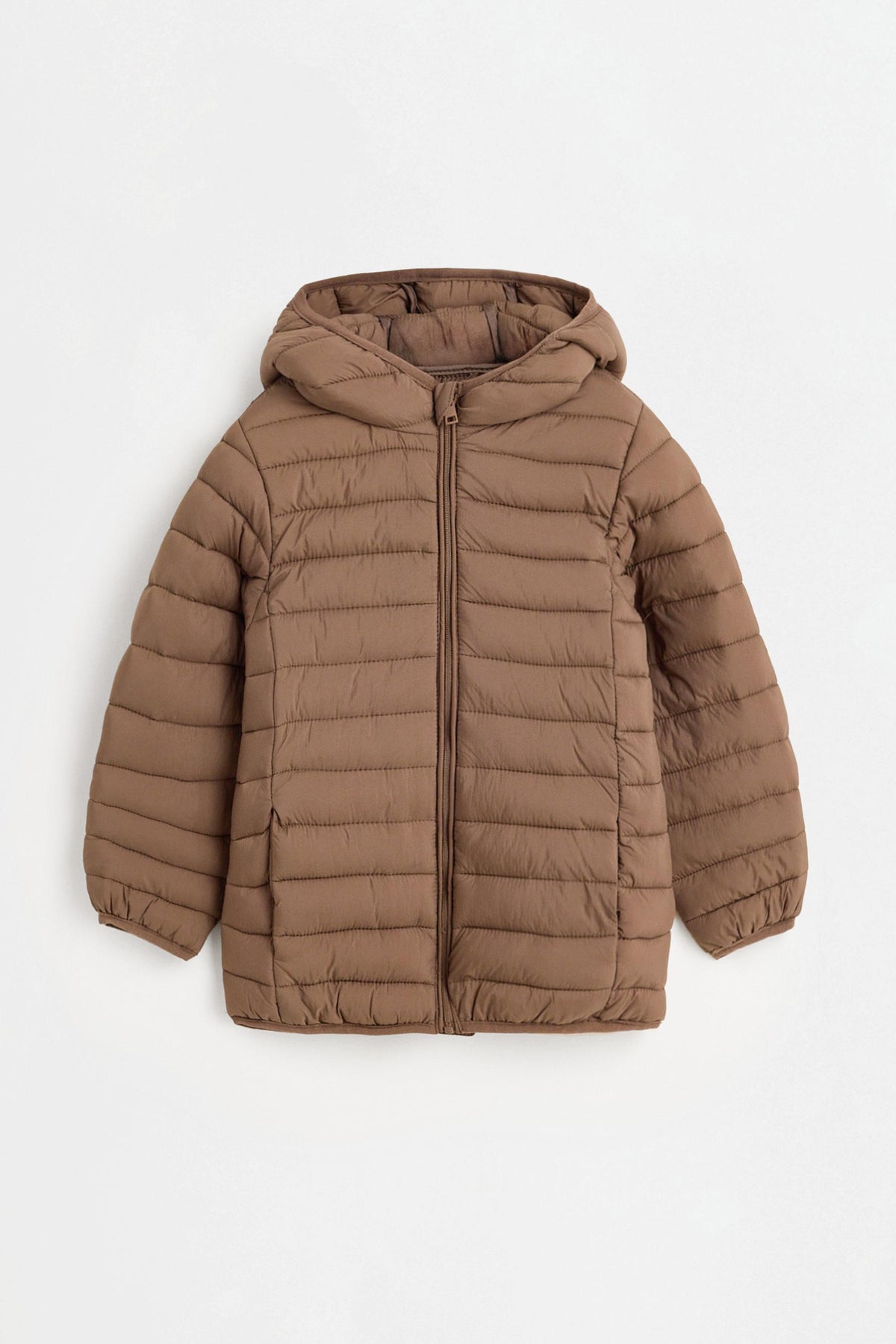 Lightweight quilted hooded jacket