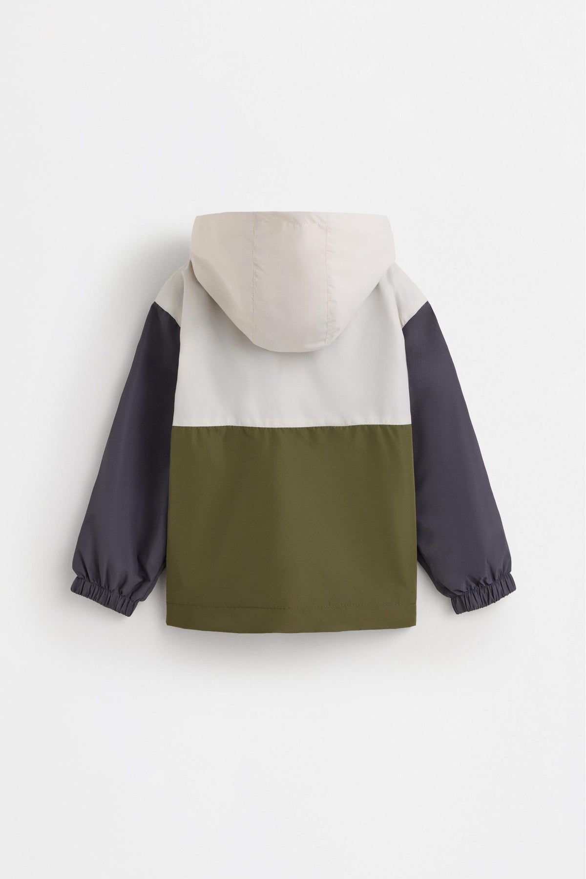 Color block windbreaker