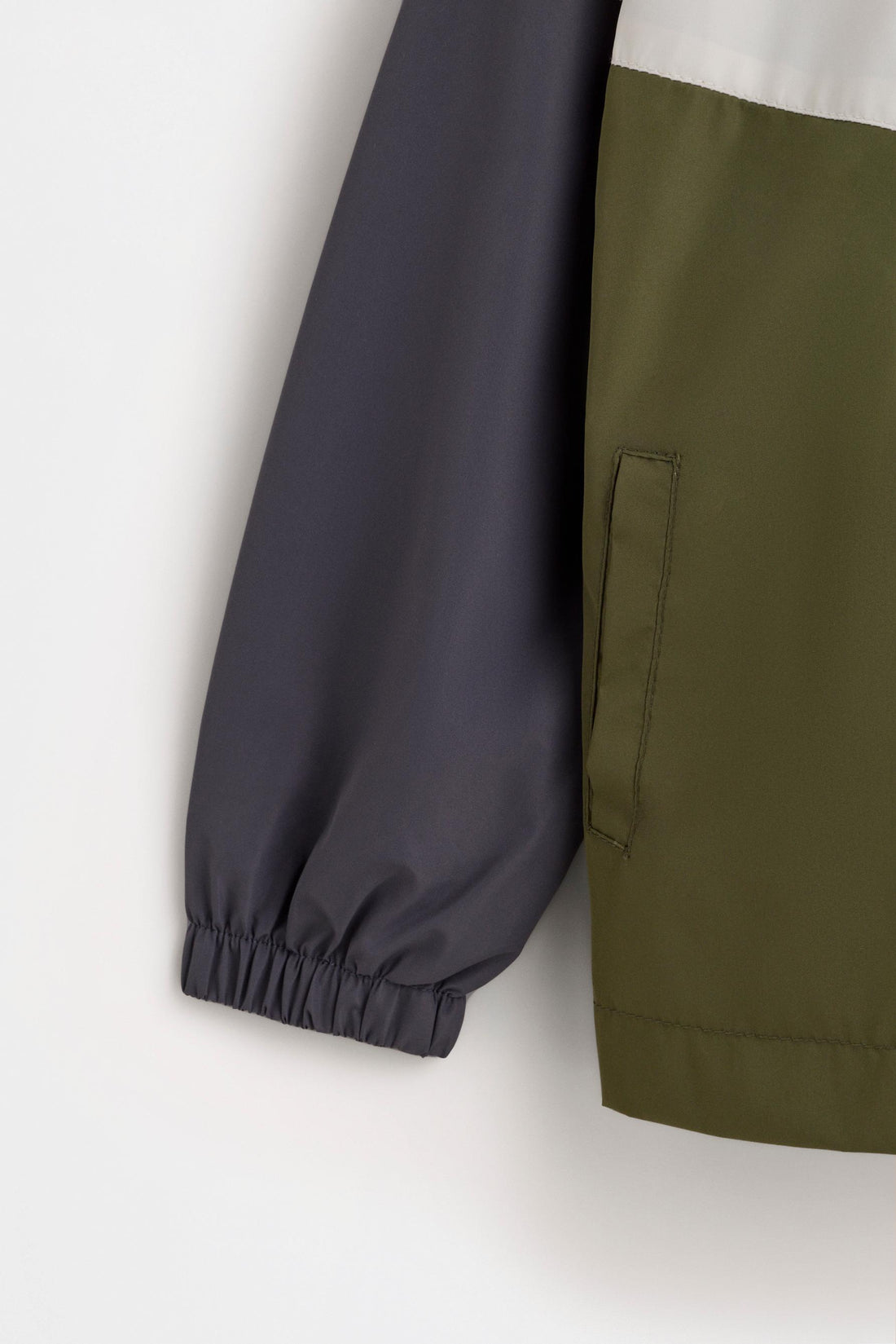 Color block windbreaker - KHAKI / 12-18 months