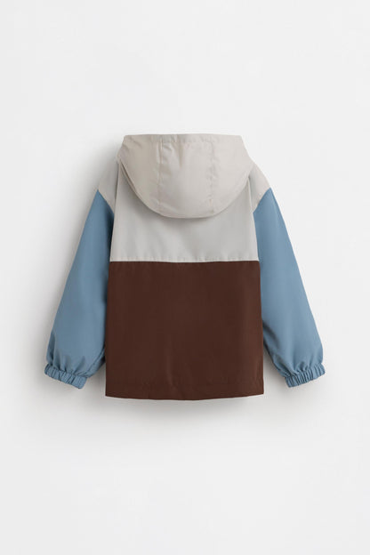 Color block windbreaker