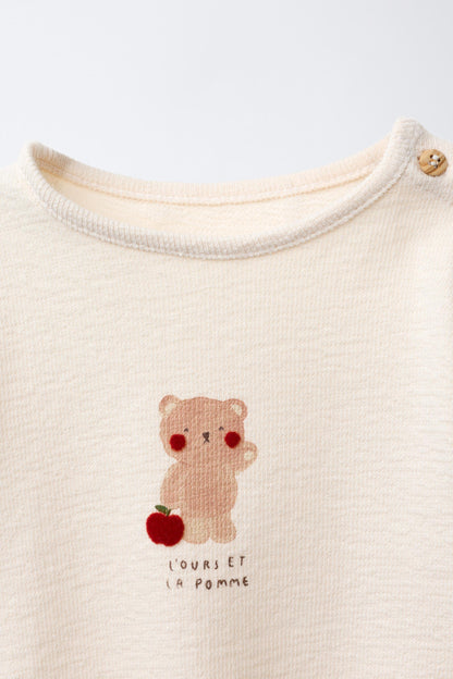 BEAR PRINT BODYSUIT