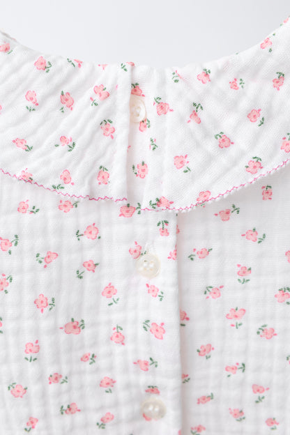 TEXTURED FLORAL BODYSUIT