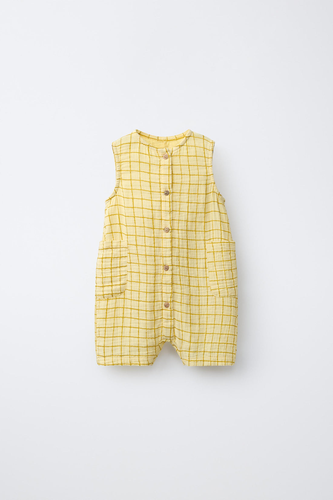 CHECK SHORT ROMPER