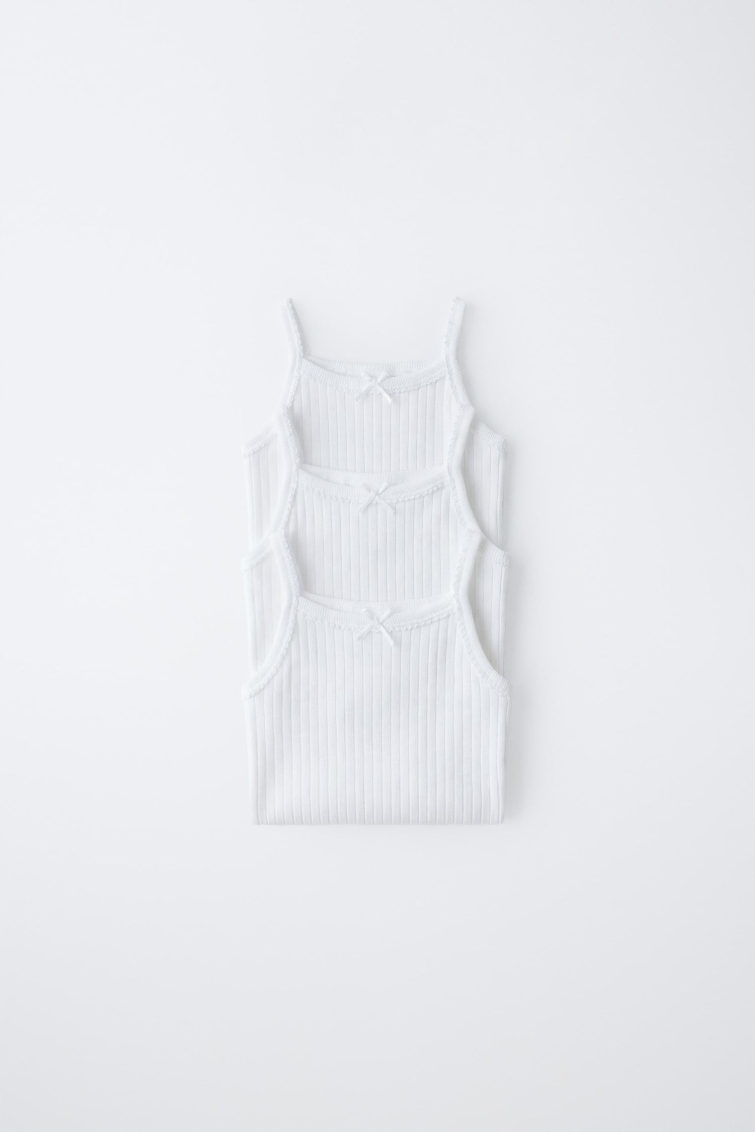 3-PACK OF STRAPPY BODYSUITS - White / 12-18 months (86 cm)