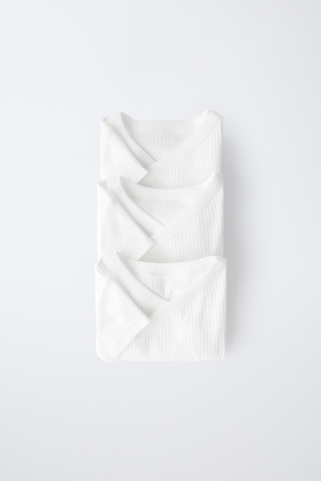3-PACK OF KIMONO NECK SHORT SLEEVE BODYSUITS - White / 0-1 months (56 cm)