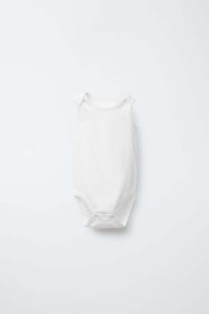 3-PACK OF SLEEVELESS BODYSUITS