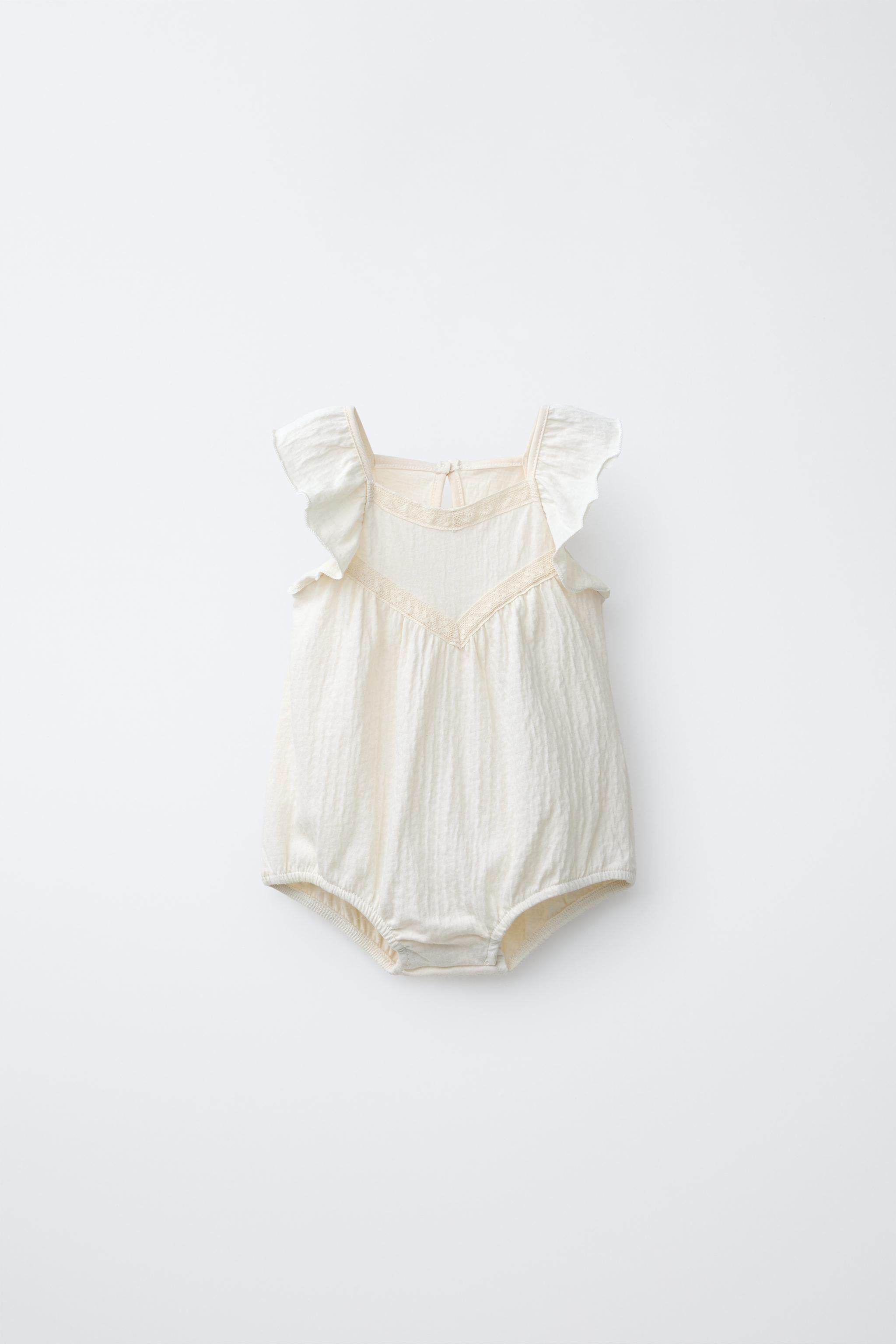ROMANTIC LACE BODYSUIT - Light ecru / 12-18 months (86 cm)