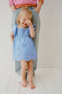 EMBROIDERED DENIM DRESS AND KNICKERS - Mid-blue / 12-18 months (86 cm)