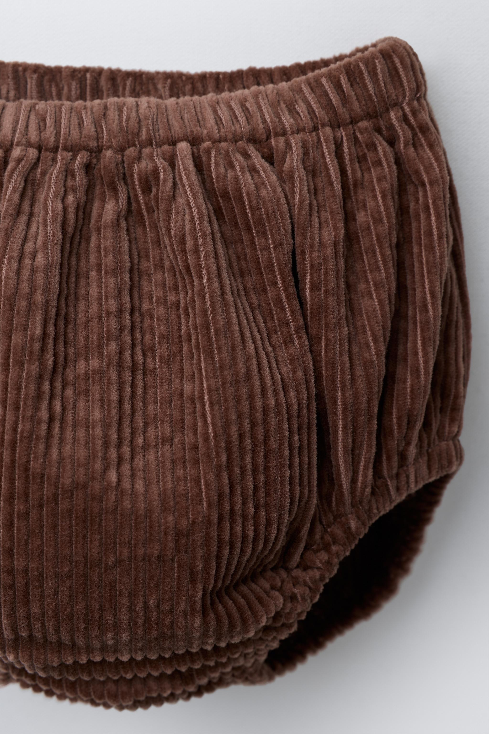 CORDUROY PINAFORE DRESS AND KNICKERS