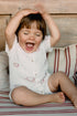 EMBROIDERED CRAB TEXTURED ROMPER - Ecru / Red / 12-18 months (86 cm)