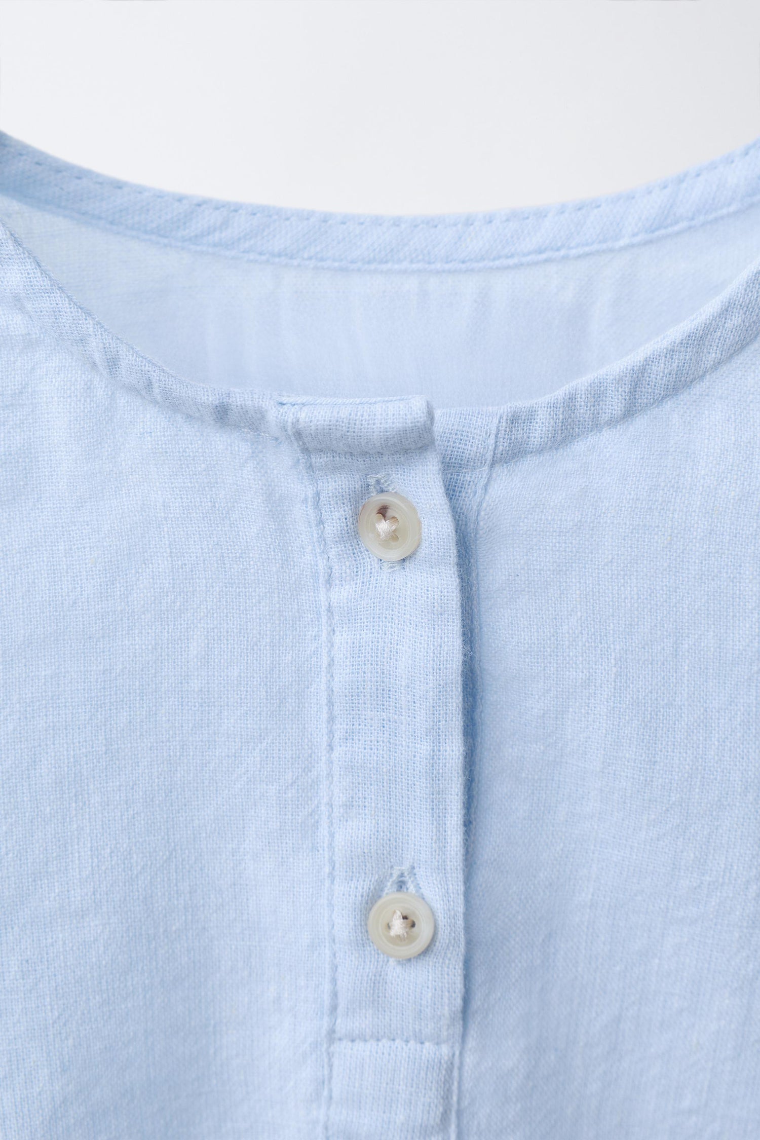COTTON AND LINEN BODYSUIT