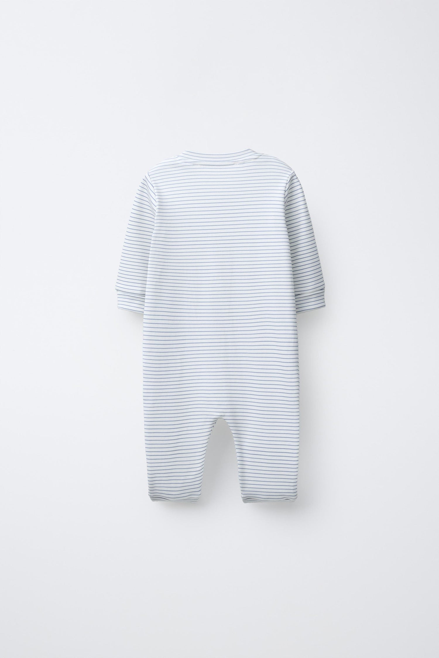 TWO-PACK OF WARM STRIPED AND STAR PRINT SLEEPSUITS WITH CONVERTIBLE FEET