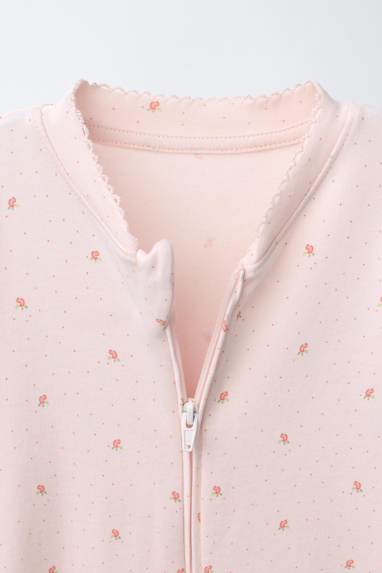 TWO-PACK OF WARM ALL-IN-ONE SLEEPSUITS WITH CONVERTIBLE FEET AND FLORAL PRINT