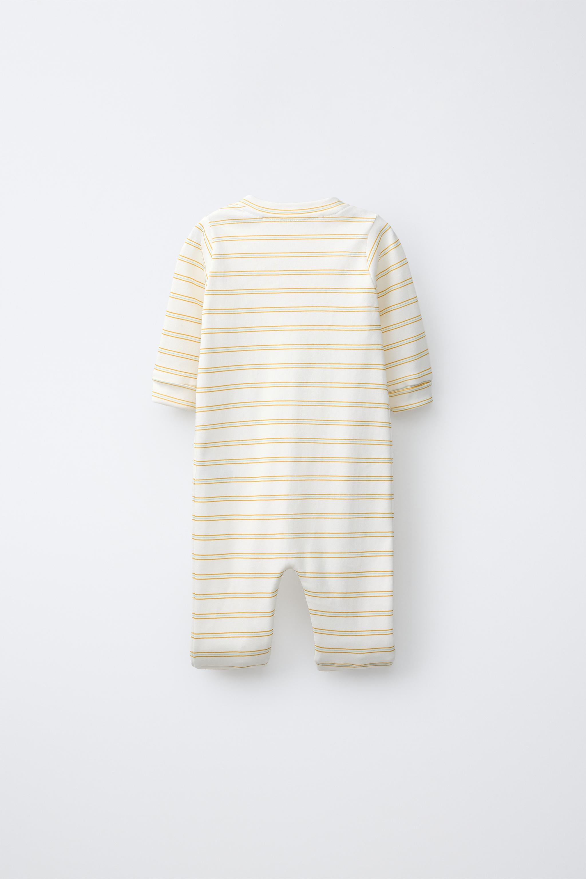 TWO-PACK OF CIRCUS AND STRIPE CONVERTIBLE FOOT SLEEPSUITS