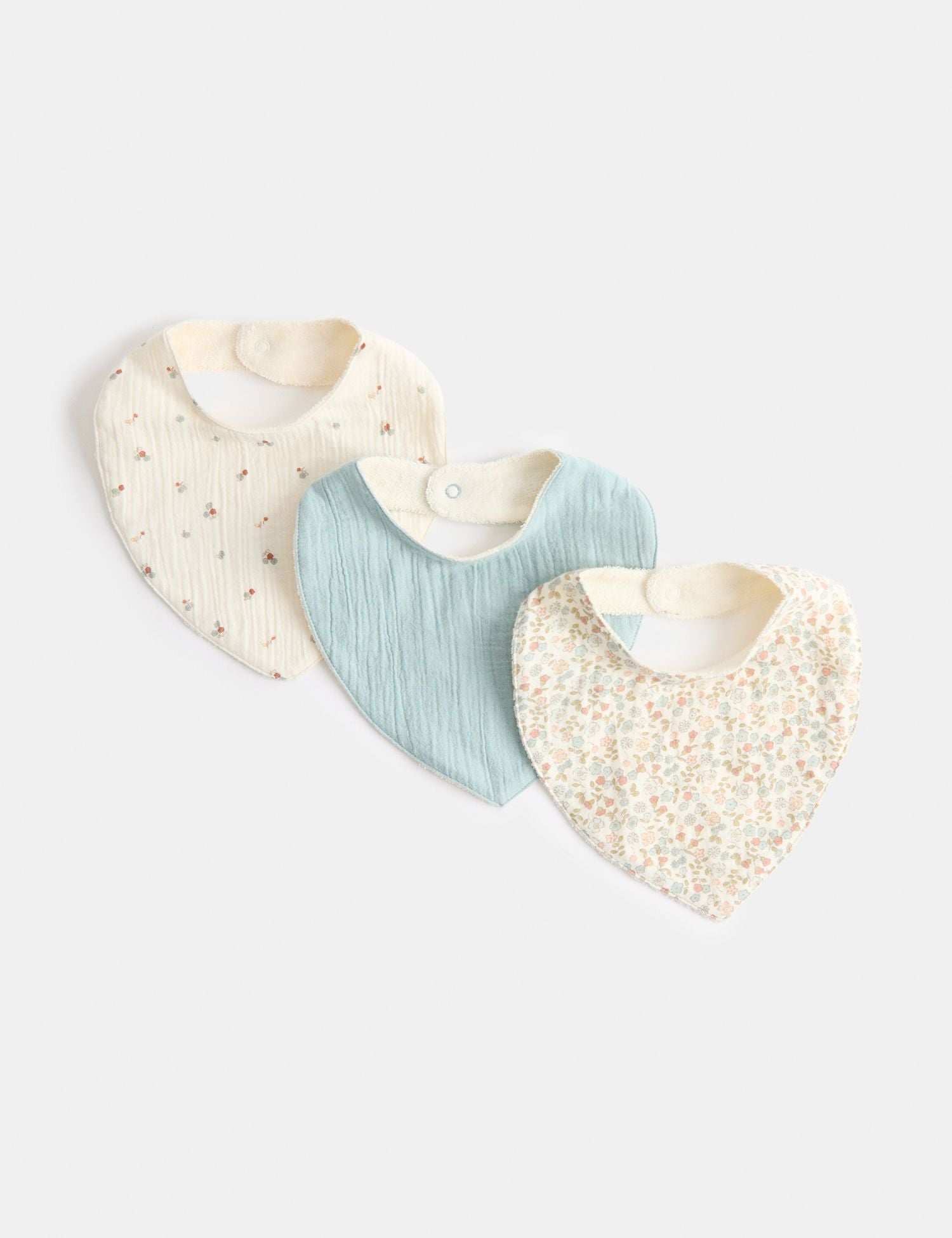 3 Pack Pure Cotton Dribble Bibs