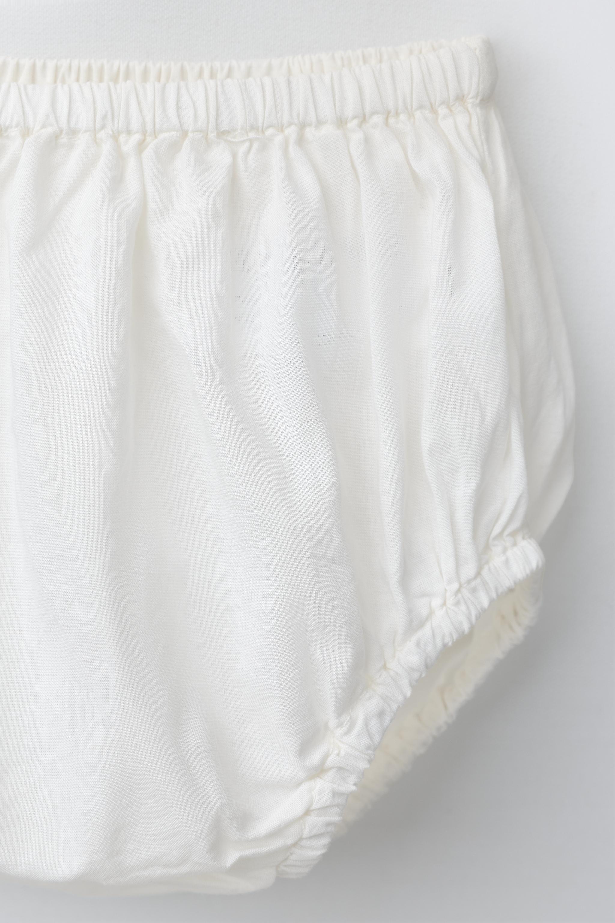 EMBROIDERED FLORAL DRESS AND KNICKERS