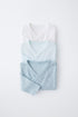 3-PACK OF RIBBED KIMONO COLLAR BODYSUITS - Sea green / 0-0 months (50 cm)