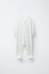 WARM DUCK CONVERTIBLE FOOT SLEEPSUIT - Ecru / 12-18 months (86 cm)