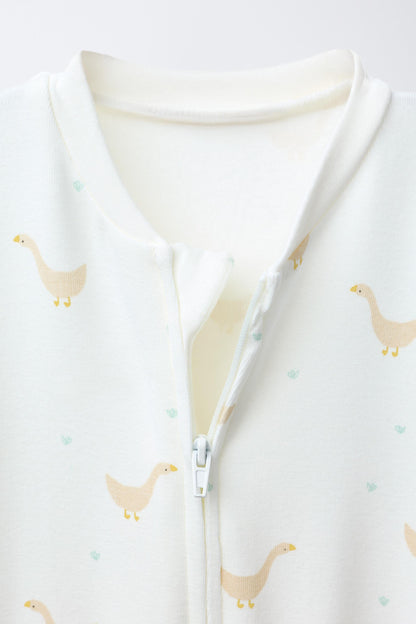 WARM DUCK CONVERTIBLE FOOT SLEEPSUIT