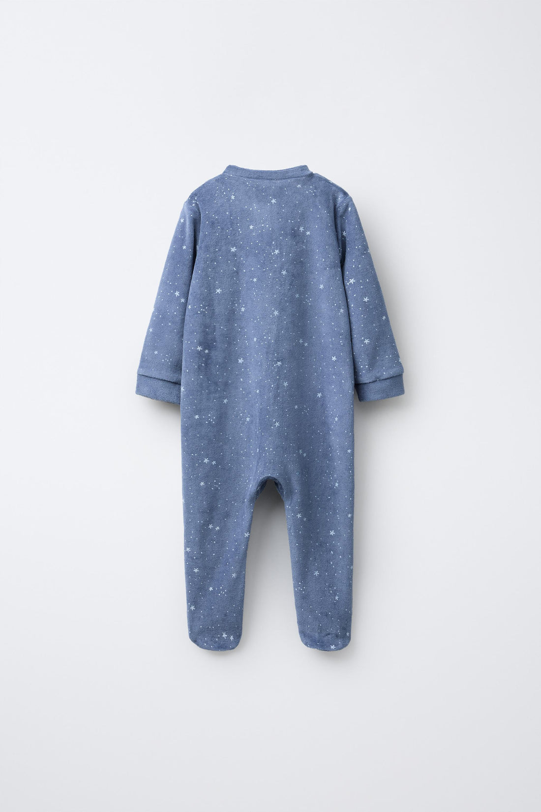 VELOUR STAR PRINT SLEEPSUIT