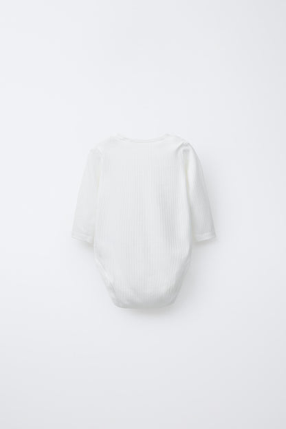 6 MONTHS-3 YEARS/ 3-PACK OF LONG SLEEVE BODYSUITS