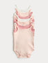 7 Pack Pure Cotton Bodysuits (7lbs-3 Yrs) - PINK MIX / 12-18 Months