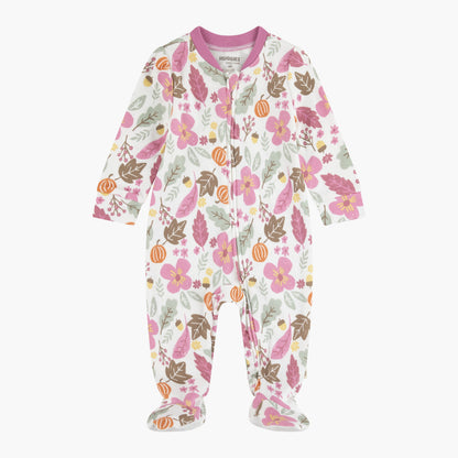 Huggies Floral Printed Long Sleeves Sleepsuit - Multicolour / 0-3 mths